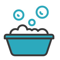 부품 세척 아이콘